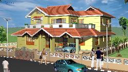Indian home elevation of exterior Indian railway