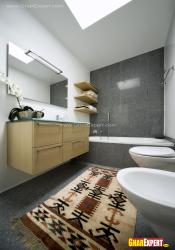 Modern bathroom design for Approximately 100 sq. ft size bathroom 45x12 sq ft