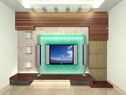 3D elevation for TV Cabinet Good for small space Interior Design Photos