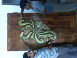 Exclusive wooden door with hand made carving design Carved bajot