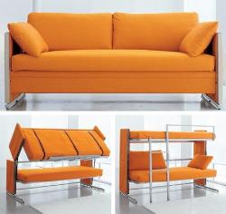 orange sofa bunk bed Interior Design Photos
