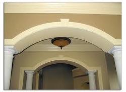 Arch shaped Entrance design Arch   with cement
