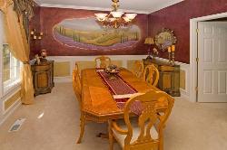 Dining Room Furniture and Wall Layout Interior Design Photos