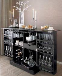 Bar cabinet with a bigger wine cellar Interior Design Photos