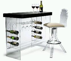 Sleek Bar Cabinet With Wine cellar Interior Design Photos
