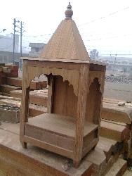 temple with teak wood Interior Design Photos