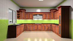 Open Space kitchen Cabinet design Interior Design Photos