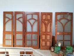 Mesh doors design in Wood Mesh