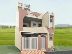front elevation design for a double story home 4 story