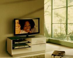 lcd stand with white laminates Interior Design Photos