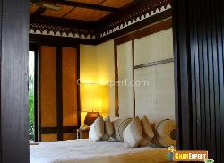 Bed Room with Sliding Door Interior Design Photos