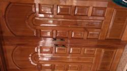 Teak wood main door Interior Design Photos