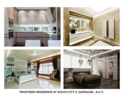 PROPOSED RESIDENCE AT SOUTH CITY II, GURGAON-  ALT C 66ã—33 south face