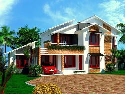 Sloped roof house Elevation Slopes for two wheelers