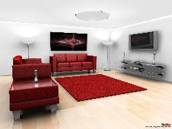 Home Theatre in Living Room Interior Design Photos