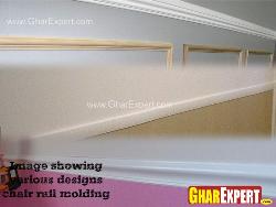 chair rail molding designs Gypsum ready made mould