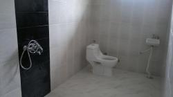 Modern-bathroom-design with corner WC unit Interior Design Photos