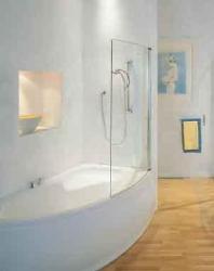 Modern Curved Corner Bath Interior Design Photos