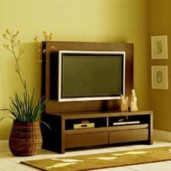 flat tv stand with back panel Interior Design Photos