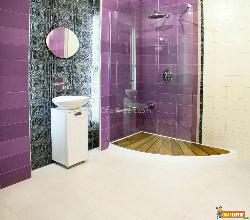 Purple Bathroom Interior Design Photos