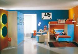 Stylish & colourful Designing for KidsRoom decor Wardobe with colourful mica