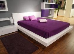 Low height bed with earthen design Interior Design Photos