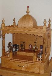wooden-mandir Wallmounted pooja mandir