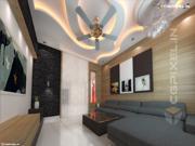 3D VIEW LIVING ROOM KOTA Interior Design Photos