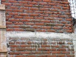 Brick Wall & Cement... Cement railing
