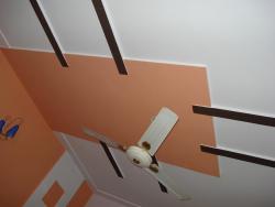 Low cost Ceiling pop design without cove Interior Design Photos
