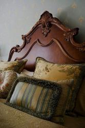 decorative wooden headboard for bed Interior Design Photos