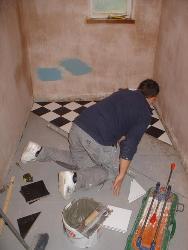 Floor tiles fixing Interior Design Photos