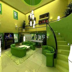 green theme modern furniture for livingroom  Interior Design Photos