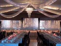 Ceiling design in a big hall Marriage halls