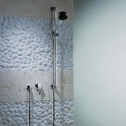 Stone design in shower room Stone farce designs