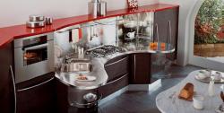modern design of kitchen and shelves Interior Design Photos