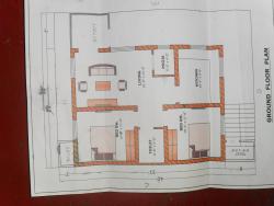 Proposed plan in a 40 feet by 30 feet plot 32×40