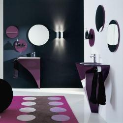 Puple Themed Bathroom Design Interior Design Photos