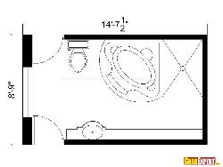 Large Bathroom Floor Plan Interior Design Photos