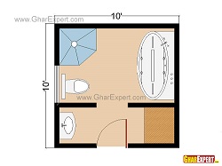 Full bathroom layout Interior Design Photos