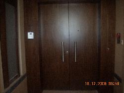 MAIN ENTRY VENEERED DOOR WITH S.S ENGRAVED PATTERN HANDLE Entry of apartment