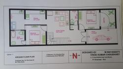 20 X 60 house plans 20 × 40 size korner map