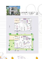 Duplex Bunglow plan and elevation Twin bunglow