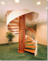 spiral wooden staircase Interior Design Photos