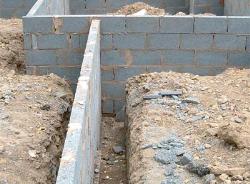 step foundation Foundation of concrete