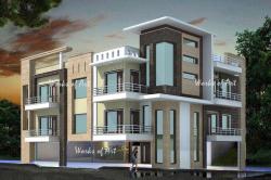 RESIDENCE FOR MR.PRATEEK JAIN AT SOUTH CITY,GURGAON  South facing with road opposite