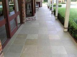 Kota brown stone flooring in porch  Stone farce designs