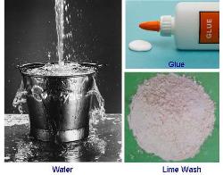 Material for white wash Wash besan
