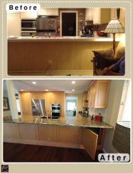 Kitchen Remodel with Custom cabinets Remo
