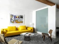 The elegance of a modern art painting in your living room Interior Design Photos